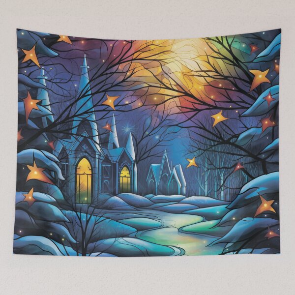 Item preview, Winter pattern.Winter landscape.Neon colors. designed and sold by MagelliShop.