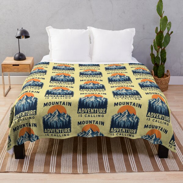 Item preview, Funny Outdoor Camping Mountain Adventure Is Calling Men Women Camper designed and sold by PurpleLoveStore.