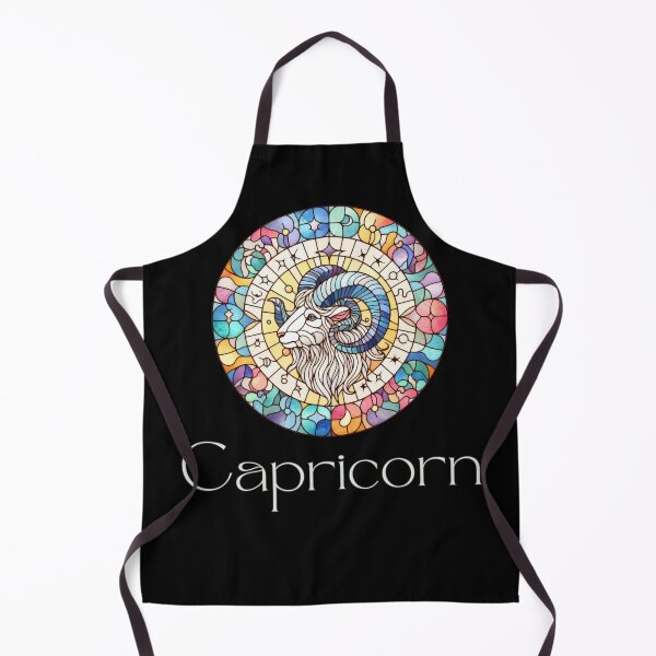 Item preview, Capricorn Horoscope Sign - Zodiac Stained Glass designed and sold by DreamsArtwear.