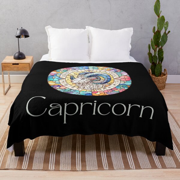 Item preview, Capricorn Horoscope Sign - Zodiac Stained Glass designed and sold by DreamsArtwear.