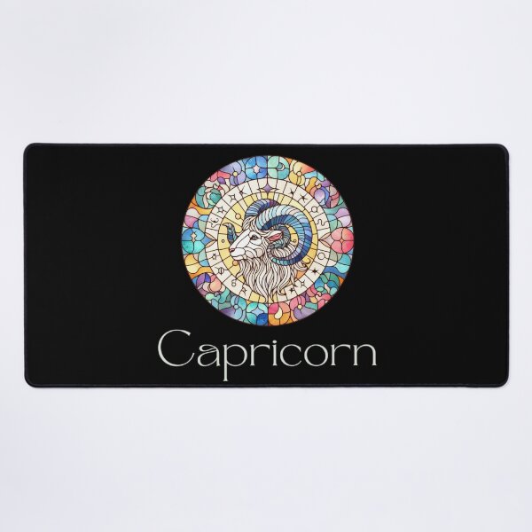 Item preview, Capricorn Horoscope Sign - Zodiac Stained Glass designed and sold by DreamsArtwear.