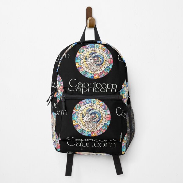 Item preview, Capricorn Horoscope Sign - Zodiac Stained Glass designed and sold by DreamsArtwear.