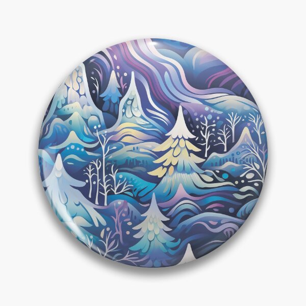 Item preview,  Winter pattern.Winter landscape.Winter forest.Neon colors. designed and sold by MagelliShop.