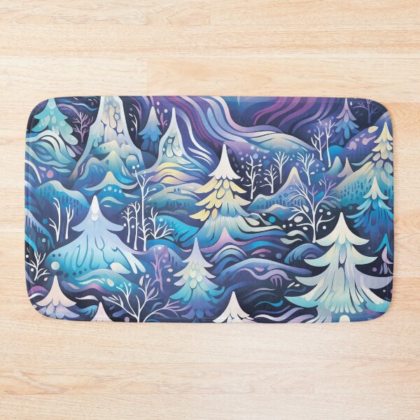 Item preview,  Winter pattern.Winter landscape.Winter forest.Neon colors. designed and sold by MagelliShop.