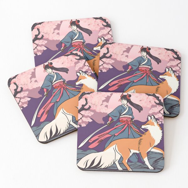 Item preview, Fox &  Ancestral Japanese Samurai Drawn designed and sold by Gina-Rosa.