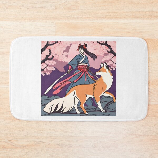 Item preview, Fox &  Ancestral Japanese Samurai Drawn designed and sold by Gina-Rosa.
