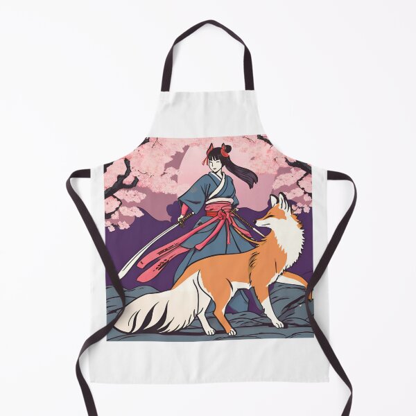 Item preview, Fox &  Ancestral Japanese Samurai Drawn designed and sold by Gina-Rosa.