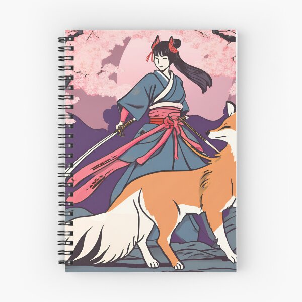 Item preview, Fox &  Ancestral Japanese Samurai Drawn designed and sold by Gina-Rosa.