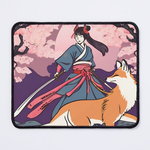 Item preview, Fox &  Ancestral Japanese Samurai Drawn designed and sold by Gina-Rosa.