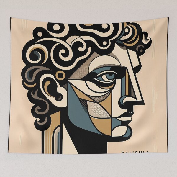Item preview, Caligula – Contemporary Minimalist Cubic Art designed and sold by OzzFrequency.