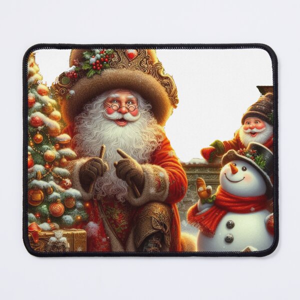 Item preview, Santa’s magical moment with snowman and festive tree. designed and sold by freackly.