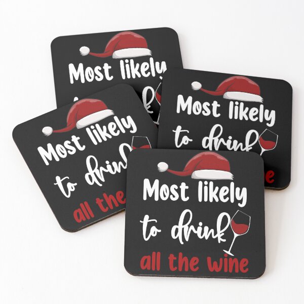 Item preview, Christmas Funny Humor Most Likely To Drink All The Wine designed and sold by fantasticdesign.