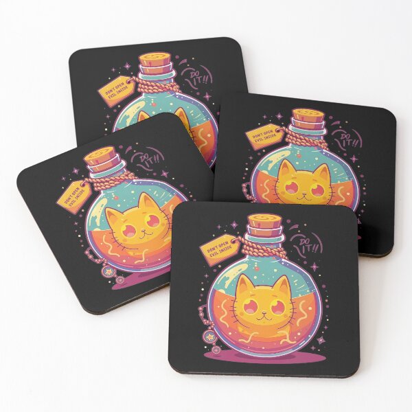 Item preview, Cheerful Cat in a Magic Bottle designed and sold by Lukasz Kobylka.