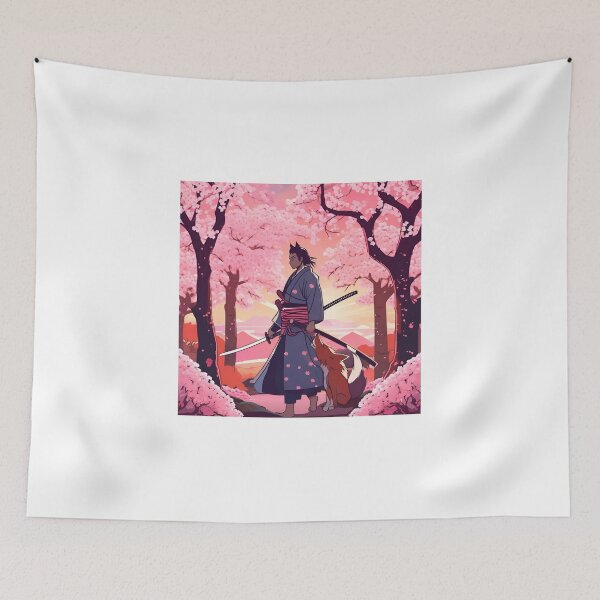 Item preview, Fox &  Ancestral Japanese Samurai Drawn designed and sold by Gina-Rosa.