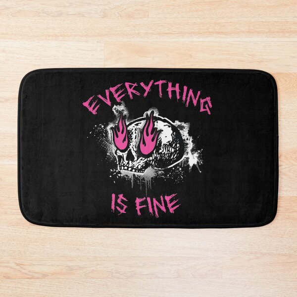 Item preview, Everything is Fine Goth Skull, Dark Humor Anxiety, 90s Grunge designed and sold by tiberius1023.