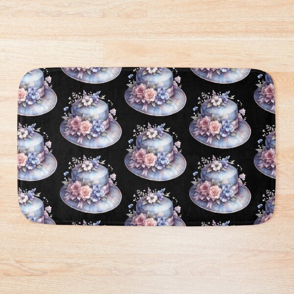 Item preview, Blue and Purple Hat With Floral Spray designed and sold by Mermaid's Whimsy.
