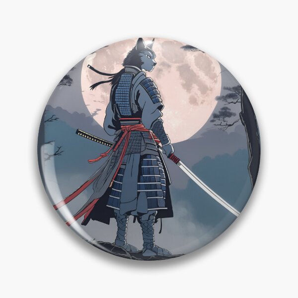 Item preview, Wolf Ancestral Japanese Samurai Drawn designed and sold by Gina-Rosa.