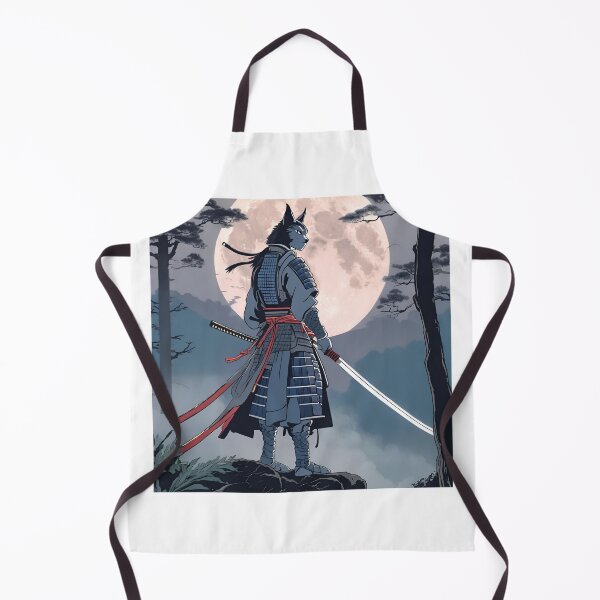 Item preview, Wolf Ancestral Japanese Samurai Drawn designed and sold by Gina-Rosa.