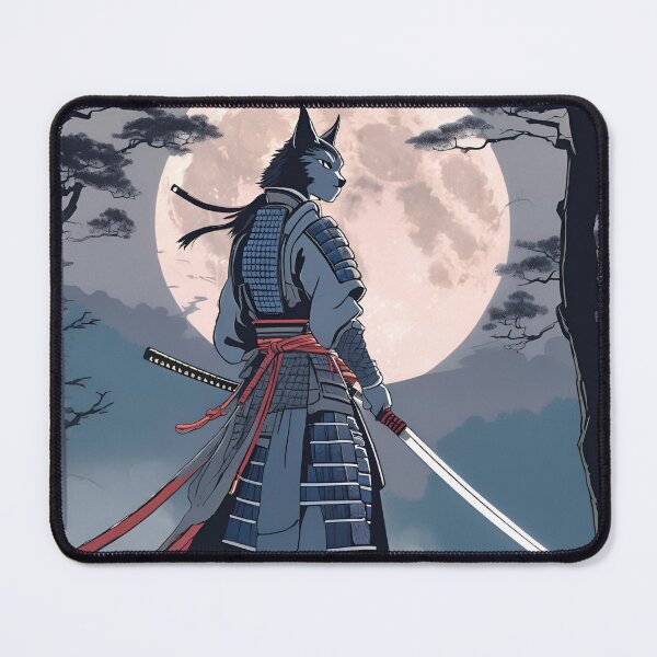 Item preview, Wolf Ancestral Japanese Samurai Drawn designed and sold by Gina-Rosa.