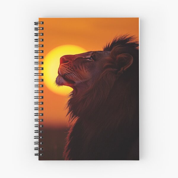 Item preview, Lion with sunset in the background designed and sold by valerko26.