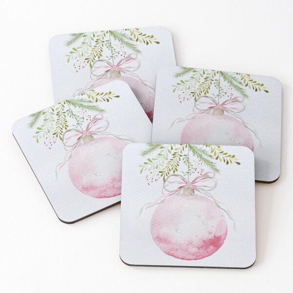 Item preview, Watercolor Christmas Ornament with Ribbon designed and sold by Dusty-Penny.