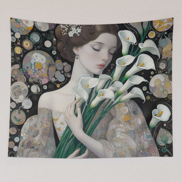 Item preview, "Girl and Calla lilies" designed and sold by aleksandr13.