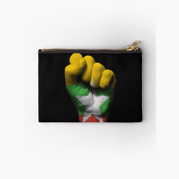 Item preview, Flag of Myanmar on a Raised Clenched Fist  designed and sold by JeffBartels.