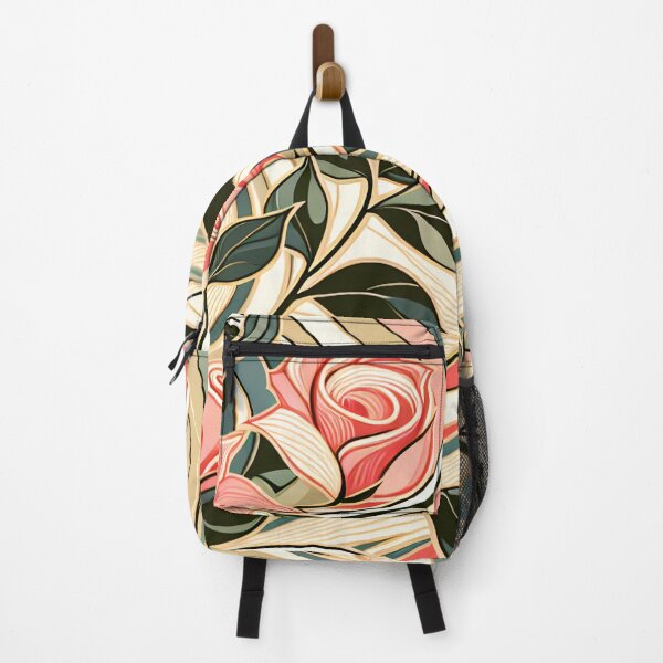 Item preview, June Birth Flower Rose & Honeysuckle Abstract Art Deco designed and sold by Truck Stop One.
