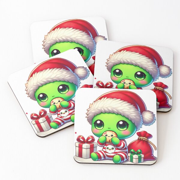 Item preview, Festive Alien Baby with Santa Hat and Gifts designed and sold by lubushop1.