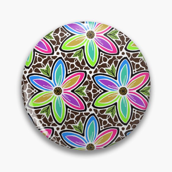 Item preview, Floral in cheerful colours Pattern No !0 designed and sold by Shoot-The-Moon.