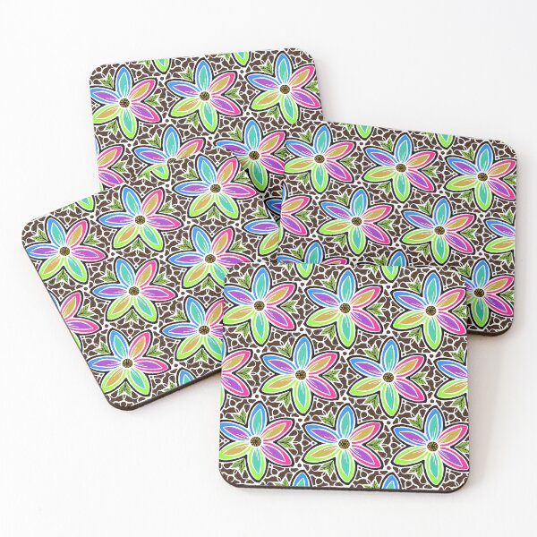 Item preview, Floral in cheerful colours Pattern No !0 designed and sold by Shoot-The-Moon.