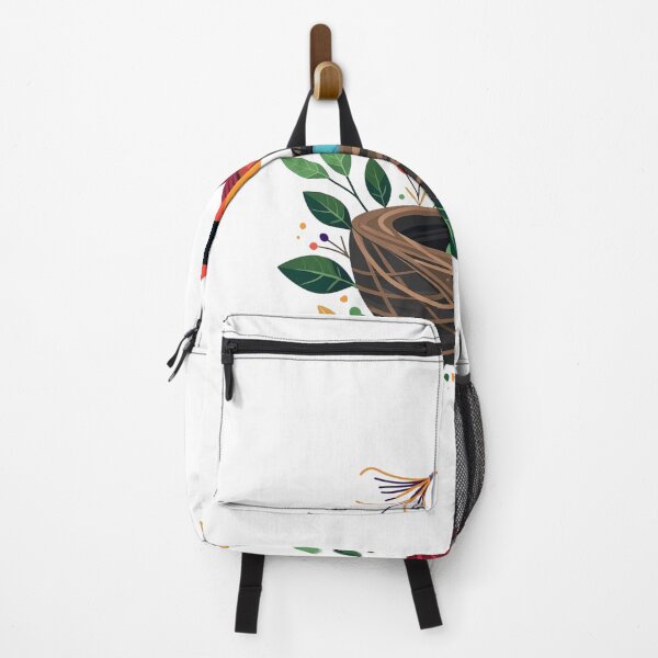 Item preview, A Bird Building a Nest with Recycled Materials, Surrounded by Vibrant Greenery designed and sold by VibeTCreations.