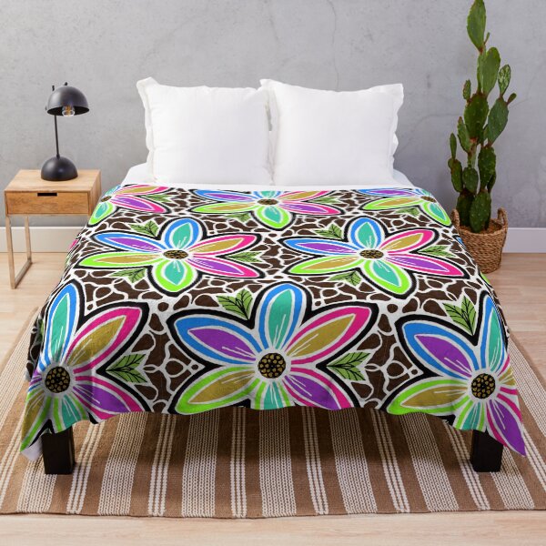 Item preview, Floral in cheerful colours Pattern No !0 designed and sold by Shoot-The-Moon.