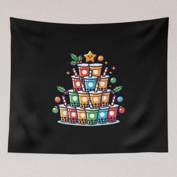 Item preview, Boba Christmas Tree - Funny Bubble Tea Holiday designed and sold by chantastical.