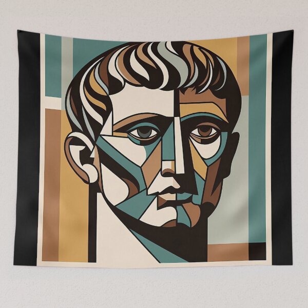 Item preview, Caligula – Contemporary Minimalist Cubic Art designed and sold by OzzFrequency.