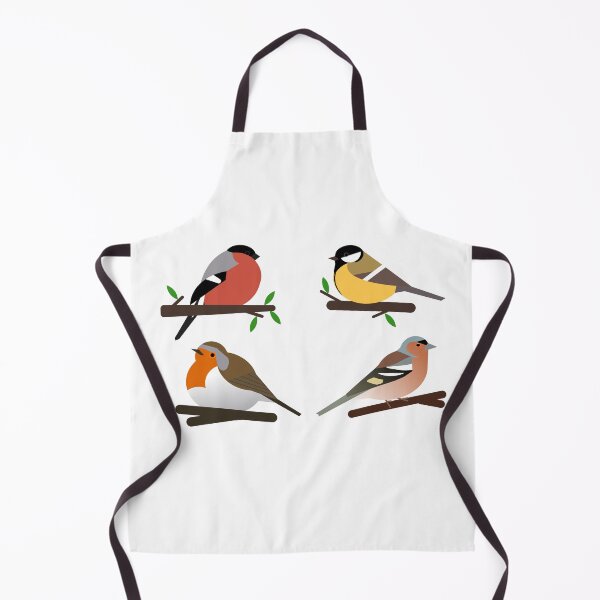 Item preview,  Cute birds in the garden - tit, bullfinch, robin and finch designed and sold by mikistudio.