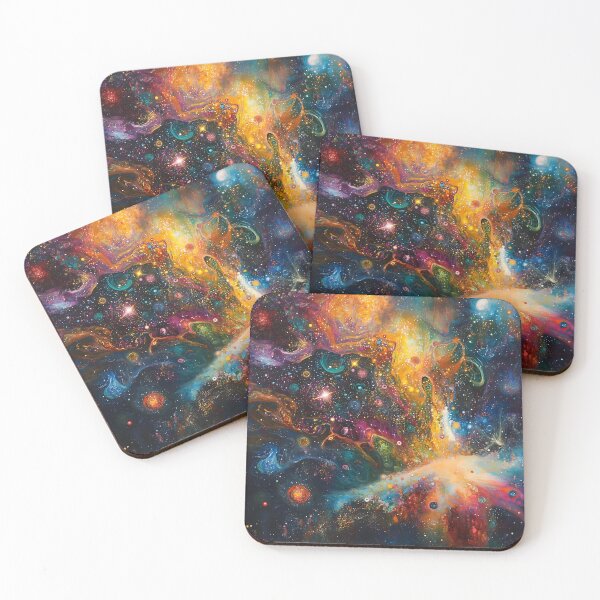Item preview, Abstract Cosmic Dreamscape - Galaxy-Inspired Artwork for Home Décor designed and sold by harmzk90.