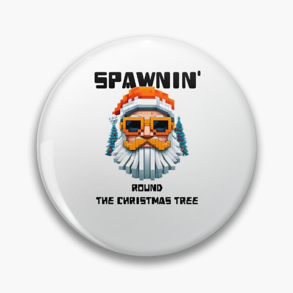 Item preview, Pixel Santa: Minecraft-Inspired Christmas Design designed and sold by AuraCutz .