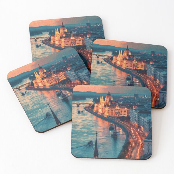 Item preview, TWILIGHT REFLECTIONS OVER BUDAPEST designed and sold by ArtbyRolleen.