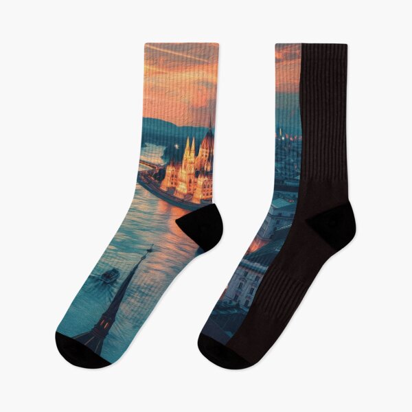 Item preview, TWILIGHT REFLECTIONS OVER BUDAPEST designed and sold by ArtbyRolleen.