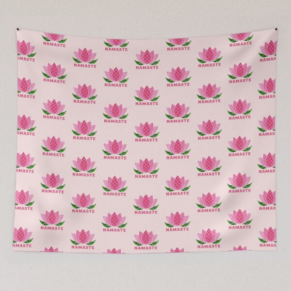 Item preview, Plaid Lotus Flower Namaste Yoga Class Zen Fitness Meditation designed and sold by NiibDesigns.