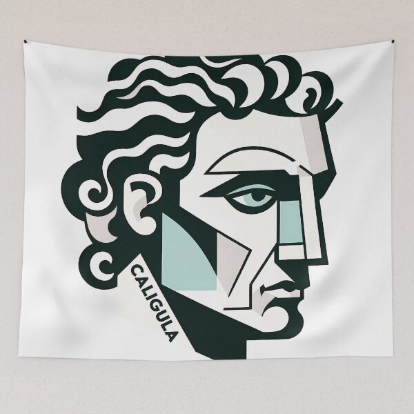 Item preview, Caligula – Contemporary Minimalist Cubic Art designed and sold by OzzFrequency.