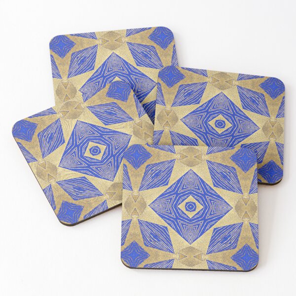Item preview, Royal Blue And Gold Cool Abstract Patterns designed and sold by violet-hope.