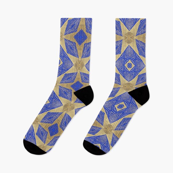Item preview, Royal Blue And Gold Cool Abstract Patterns designed and sold by violet-hope.