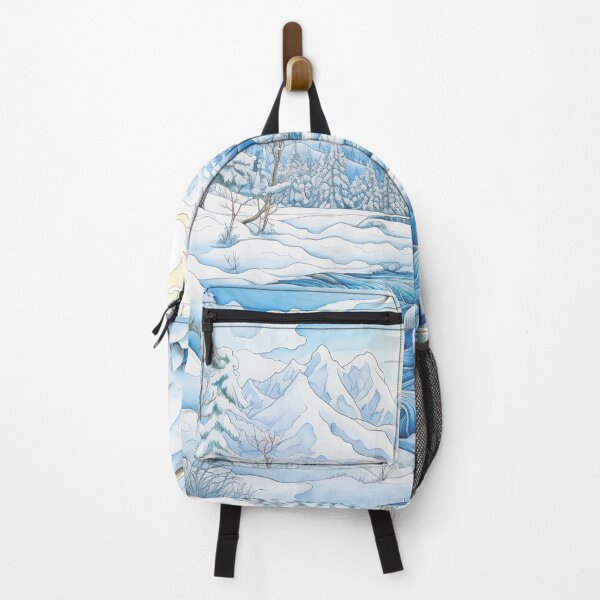 Item preview, Winter pattern.Winter landscape.Mountains in winter. Snow-covered house. designed and sold by MagelliShop.