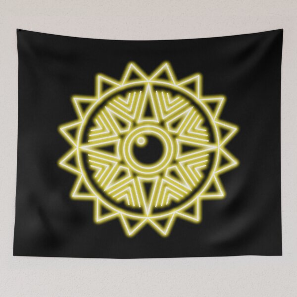 Item preview, Neon effect sun design #2 black background designed and sold by PEB-creative24.