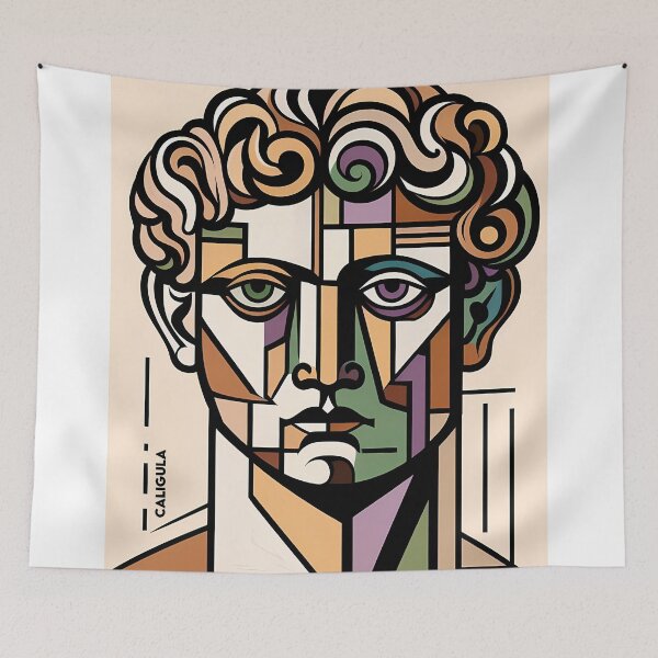 Item preview, Caligula – Contemporary Minimalist Cubic Art designed and sold by OzzFrequency.