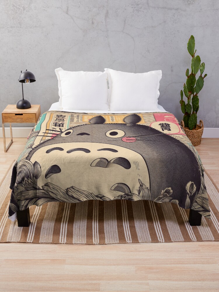 Thumbnail 1 of 6, Throw Blanket, Vintage Japanese Poster: Japanese Icon with Retro Charm designed and sold by IAPICTURE.