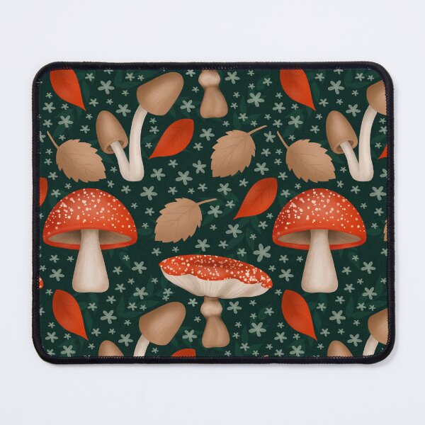 Item preview, Mushroom Pattern in dark tones designed and sold by AnnikaisDrawing.