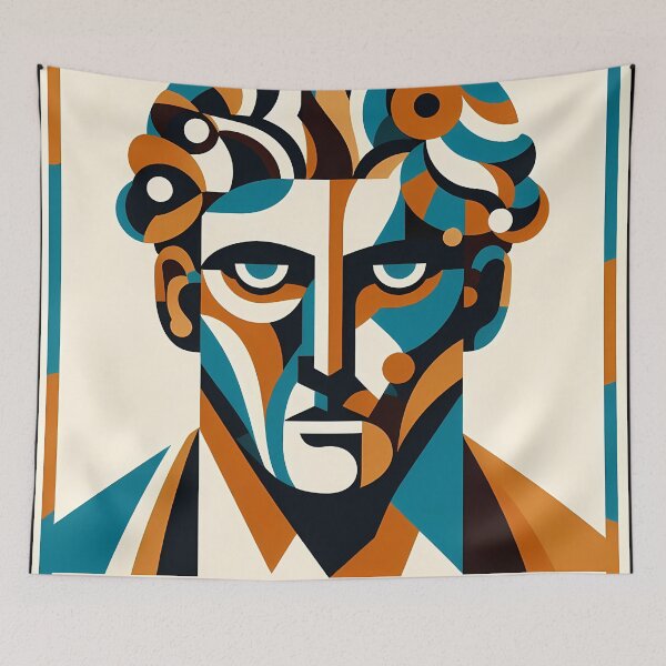 Item preview, Caligula – Contemporary Minimalist Cubic Art designed and sold by OzzFrequency.